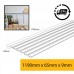 MDF Wall Panel Kit / Strips / Slats - Shaker Kit- MDF Pre-Primed Strips for MDF Modern Square / Rectangle Wall Panels / Panelling - 1190mm x 65mm x 9mm